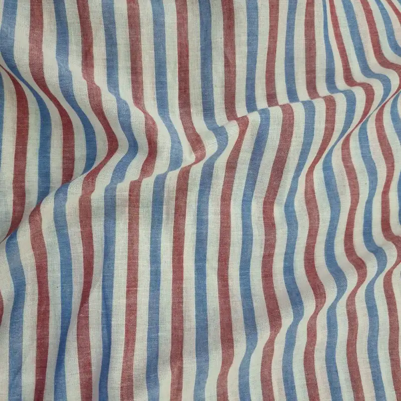 پارچه مانتو مدل لنین طرح راه راهی کد 455