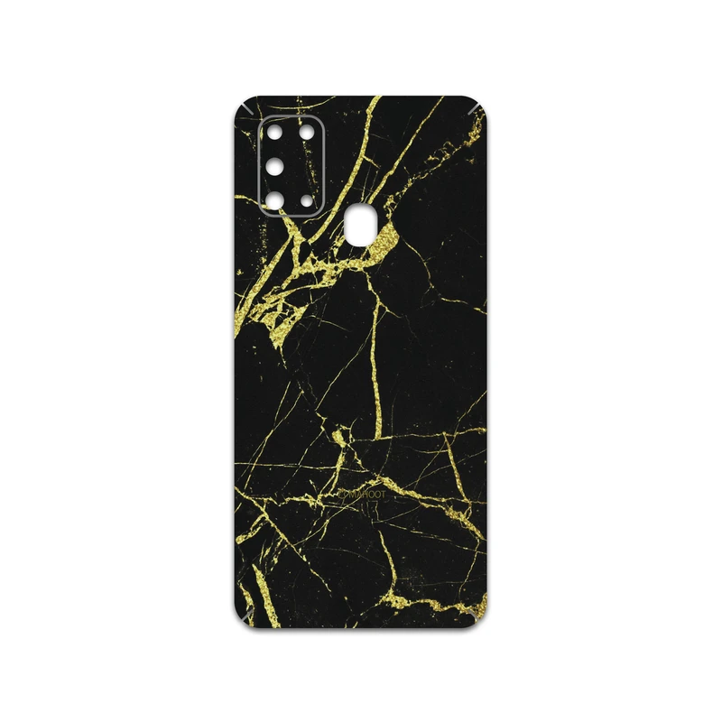 برچسب پوششی ماهوت مدل Graphite-Gold-Marble مناسب برای گوشی موبایل سامسونگ Galaxy M31