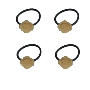 کش مو زنانه مدل گل رز بسته 4 عددی