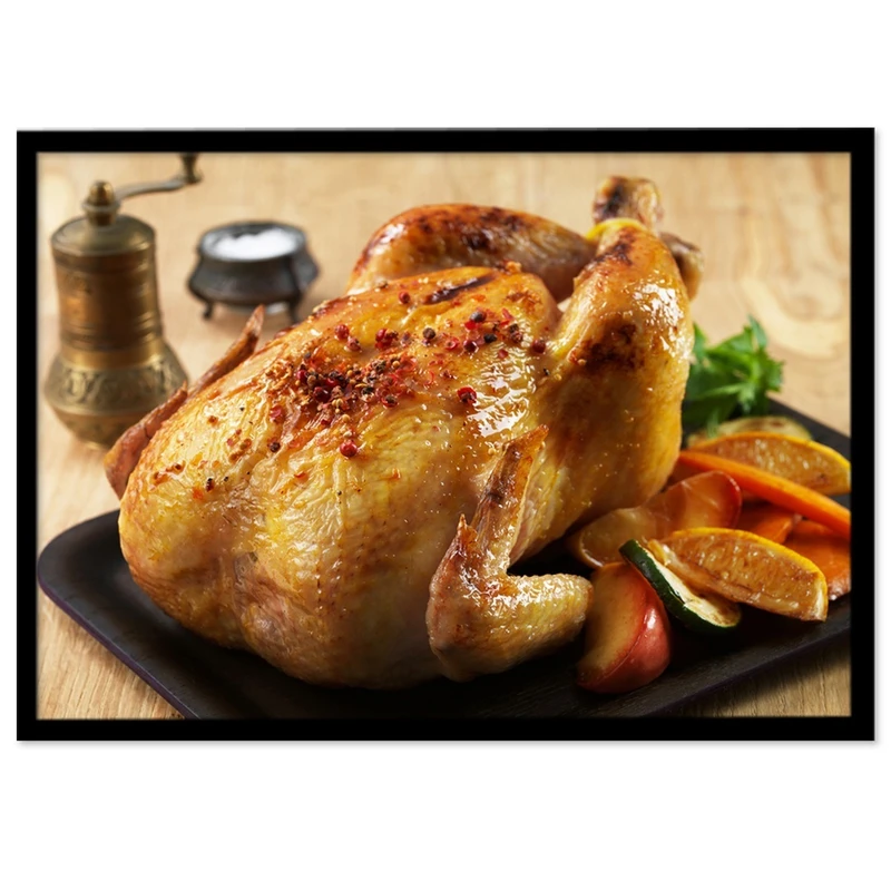 تابلو نوری بکلیت طرح آشپزخانه مرغ شکم پر مدل B-S1073