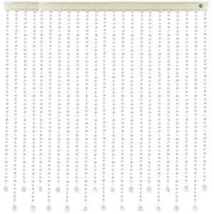 پرده آویز آریا کریستال مدل کوتاه و بلند سایز 120x120 سانتی متر