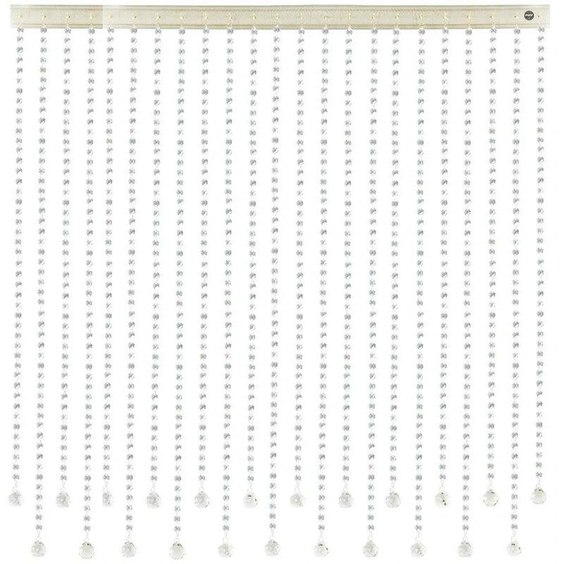 پرده آویز آریا کریستال مدل کوتاه و بلند سایز 120x120 سانتی متر