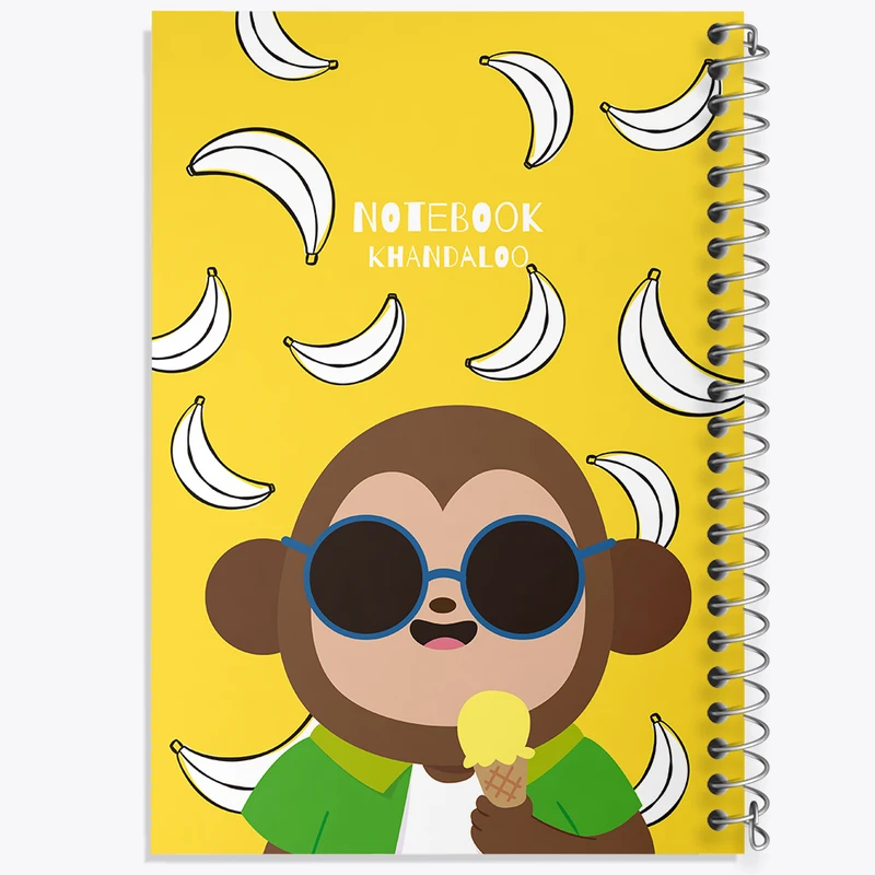 دفتر نت موسیقی 50 برگ خندالو مدل میمون بامزه کد N1013