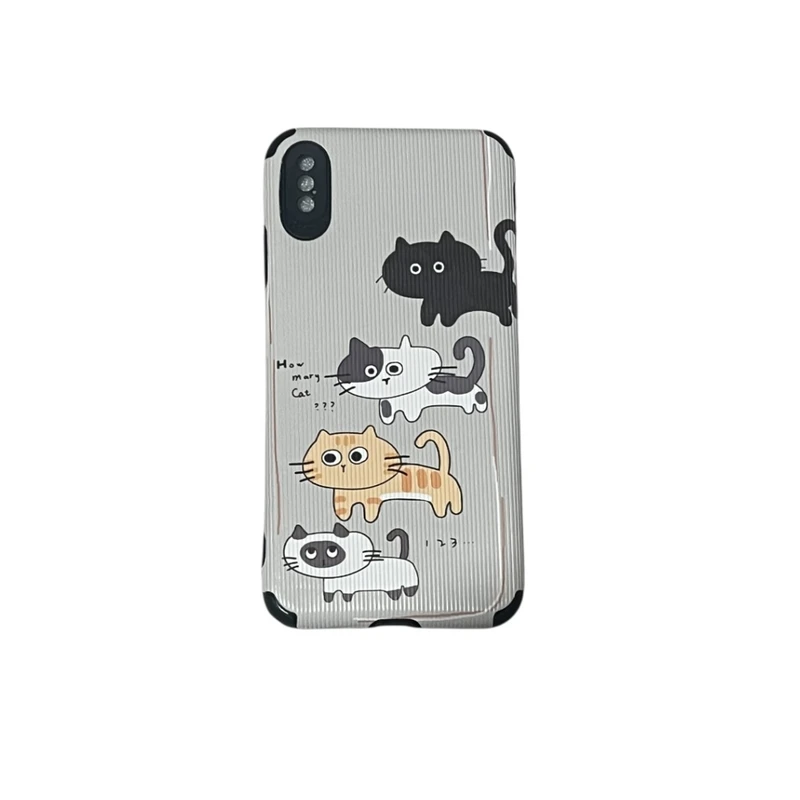 کاور طرح گربه کد s.kh 1362 مناسب برای گوشی موبایل اپل  xs max