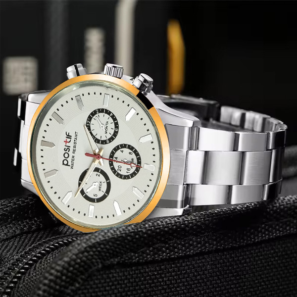 ساعت مچی عقربه‌ای مردانه مدل 3موتوره کد pos-sf1