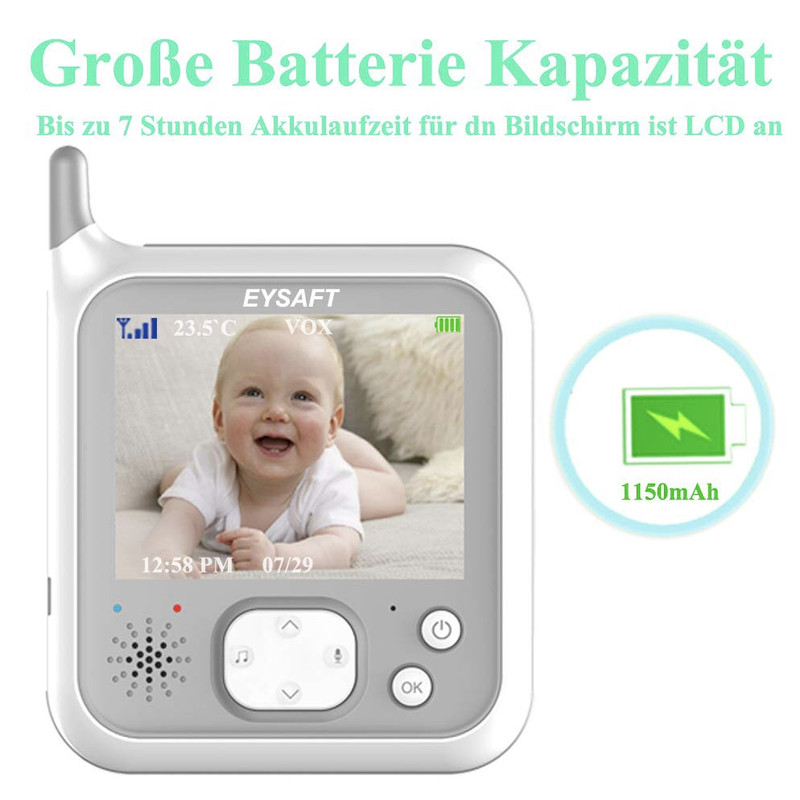 دوربین و مانیتور اتاق کودک ایسافت مدل vb607