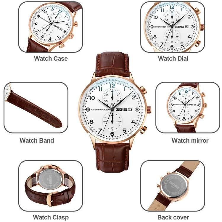 ساعت مچی عقربه‌ای مردانه اسکمی مدل 9301RGW