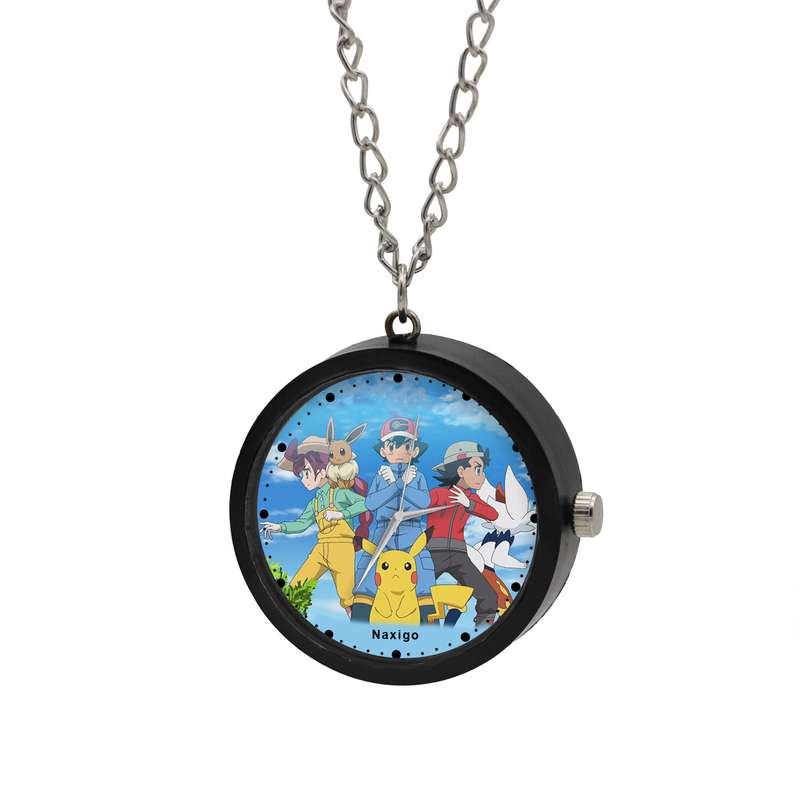 ساعت گردنبندی عقربه ای ناکسیگو مدل Pokémon کد NF13448 ساعت گردنبندی عقربه ای ناکسیگو مدل Pokémon کد NF13448