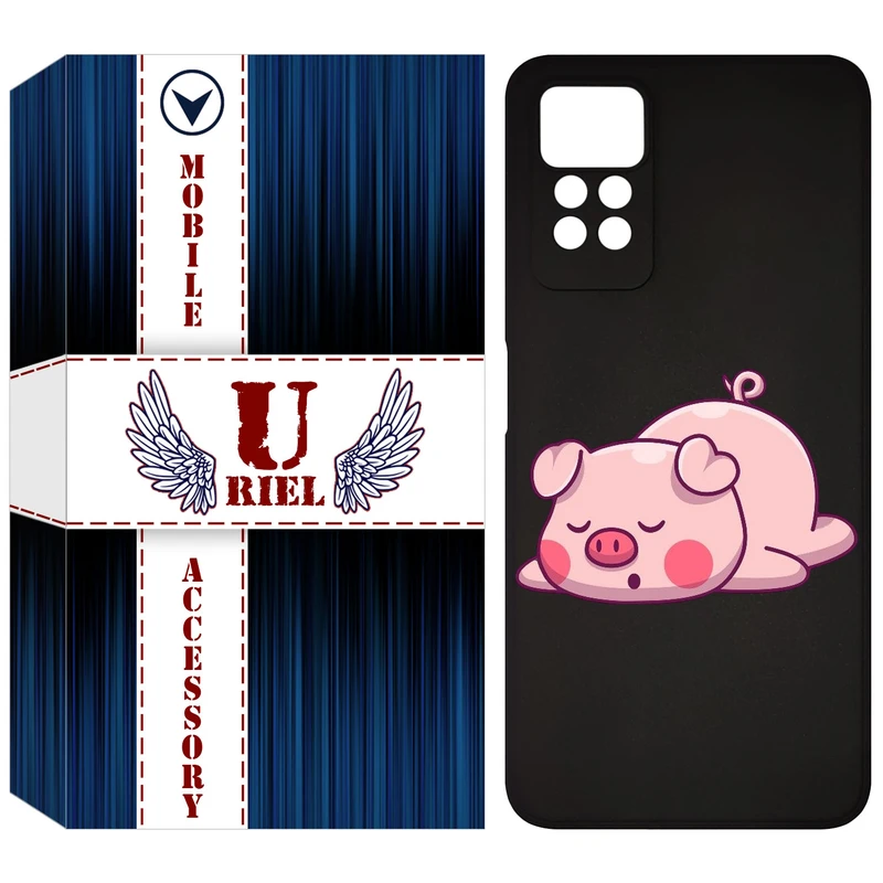 کاور یوریل قاب مدل KSH کد 42 طرح پیگی مناسب برای گوشی موبایل شیائومی Redmi Note 12 Pro 4G