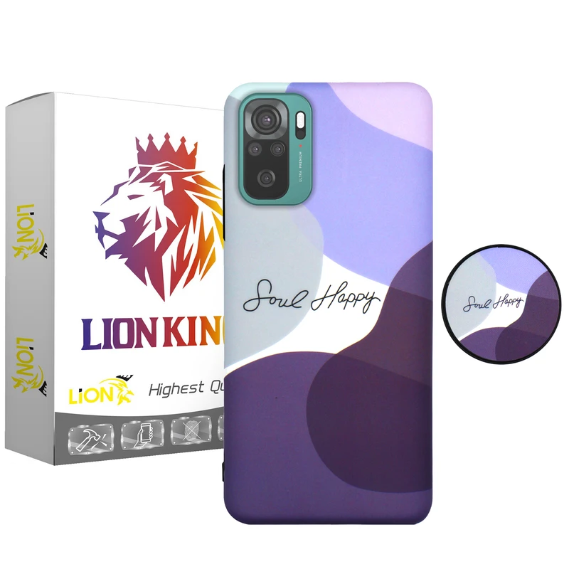 کاور لاین کینگ مدل IMD مناسب برای گوشی موبایل  شیائومی Redmi Note10/10S  به همراه پایه نگهدارنده