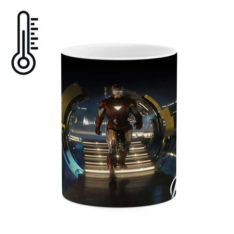 ماگ حرارتی کاکتی مدل Iron Man کد mgh11826