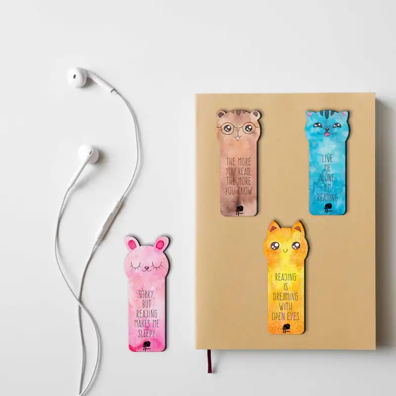 نشانگر کتاب باروچین مدل گربه ها کد bk-10 بسته 4 عددی