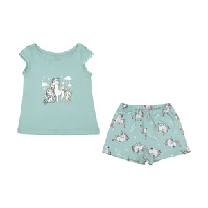 ست تی شرت آستین کوتاه و شلوارک دخترانه ناربن مدل 1521396-54