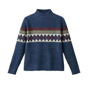 پلیور یقه ایستاده زنانه مدل وینتیج