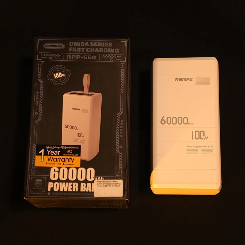 پاوربانک ریمکس مدل RPP-650 ظرفیت 60000 میلی آمپر ساعت