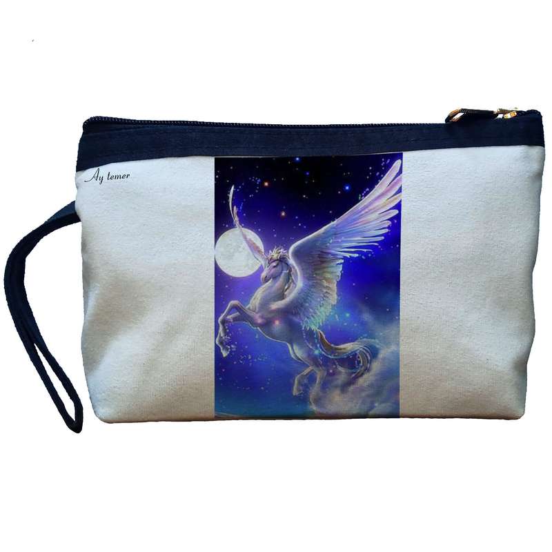 کیف لوازم آرایش زنانه آی تمر مدل اسب تک شاخ کد 240