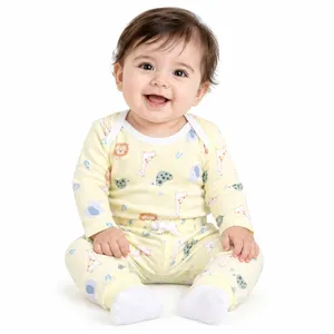 ست بادی و شلوار نوزادی نیل کوک مدل HAPPY ZOO