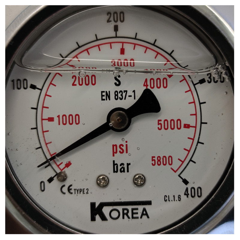 گیج فشار کره مدل 6cm-back-400bar