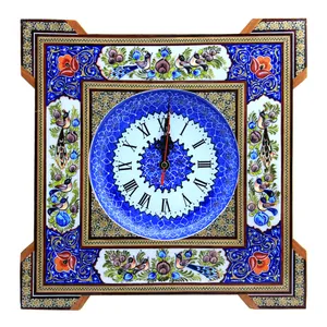 ساعت دیواری خاتم کاری کد 10-70142