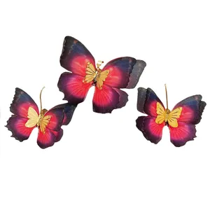 نیم ست طلا 18 عیار زنانه مدل  پروانه کادویی کد 14-244