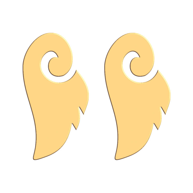 گوشواره طلا 18 عیار زنانه فرشته مدل بال فرشته WEL-000129