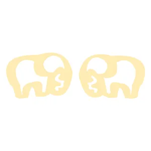 گوشواره طلا 18 عیار زنانه کرابو طرح فیل مدل Kr5165