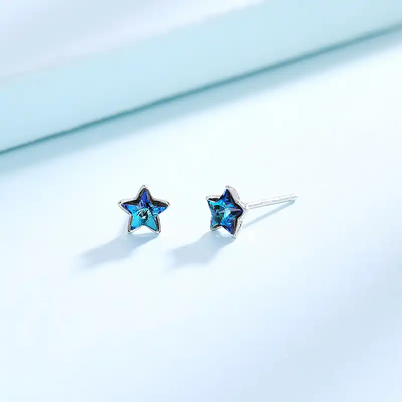 گوشواره نقره زنانه شهر جواهر مدل SJ-GE001