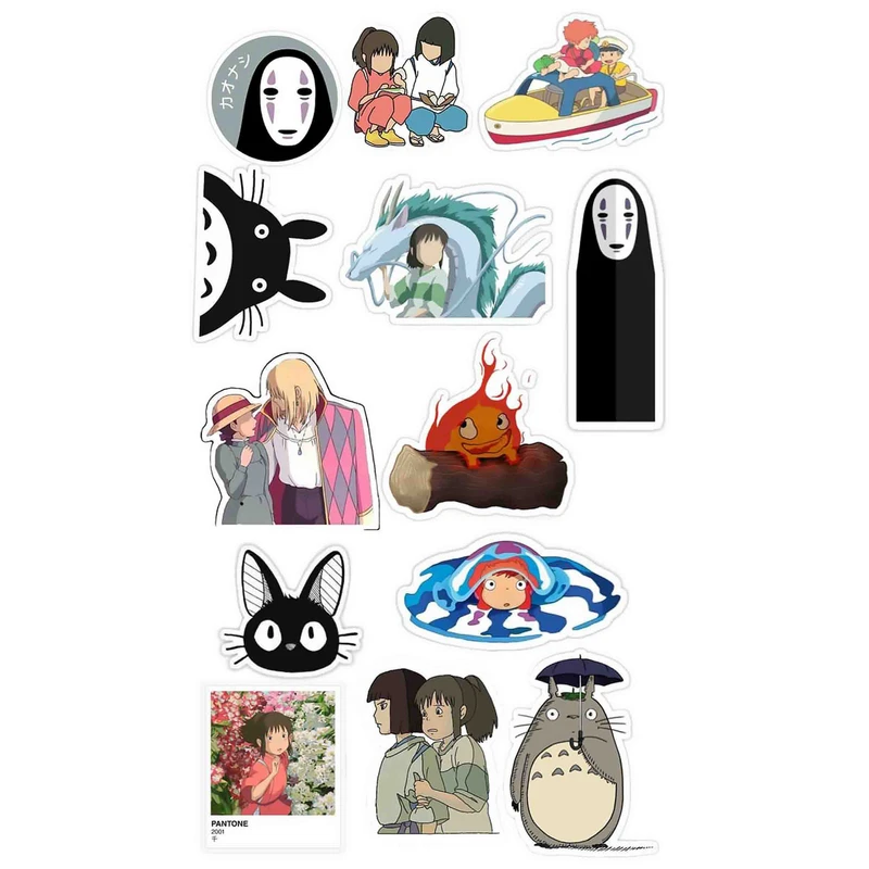 استیکر لپتاپ طرح انیمه کد 439 مجموعه 13 عددی