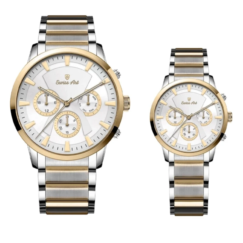 ست ساعت مچی عقربه‌ای زنانه و مردانه سوئیس آرت مدل sw798239