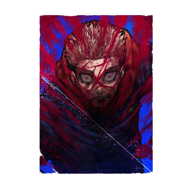 استیکر لپ تاپ و موبایل مدل انیمه طرح جوجوتسو کایسن ایتادوری یوجی jujutsu kaisen yuji itadori کد 560