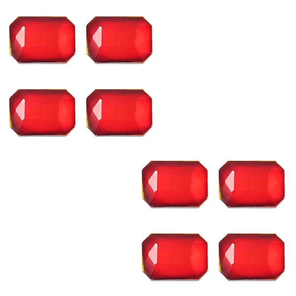 سنگ یاقوت سرخ کد E64691 بسته هشت عددی 
