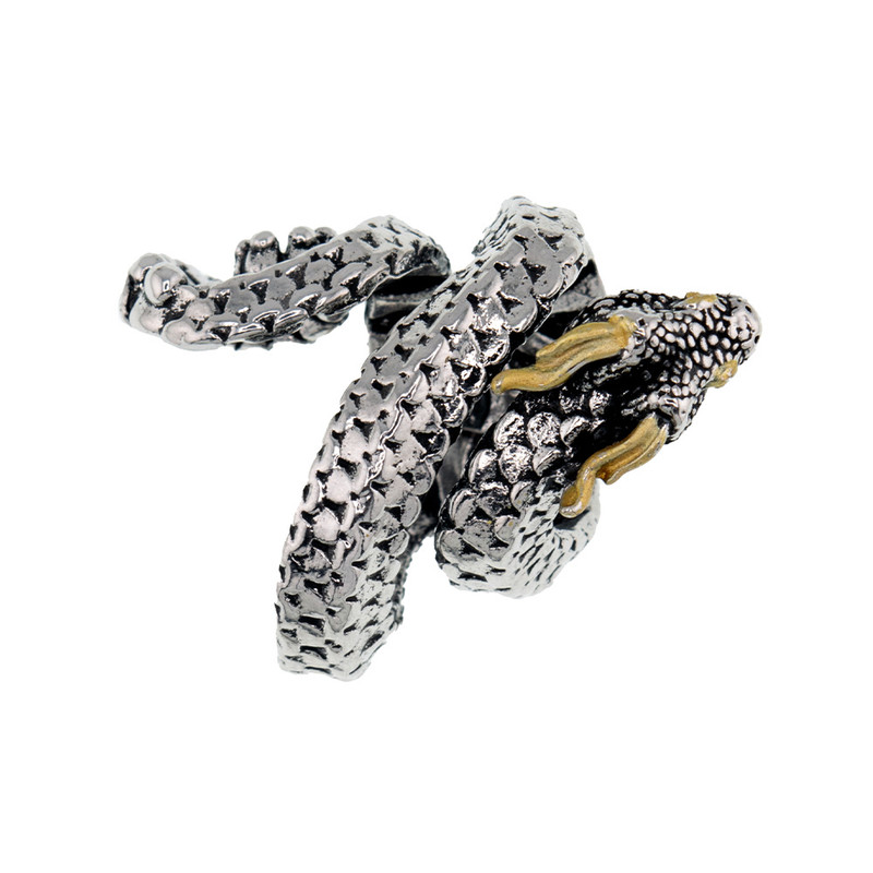 انگشتر مردانه برانت طرح مار تاجدار انگشتر مردانه برانت طرح مار تاجدار