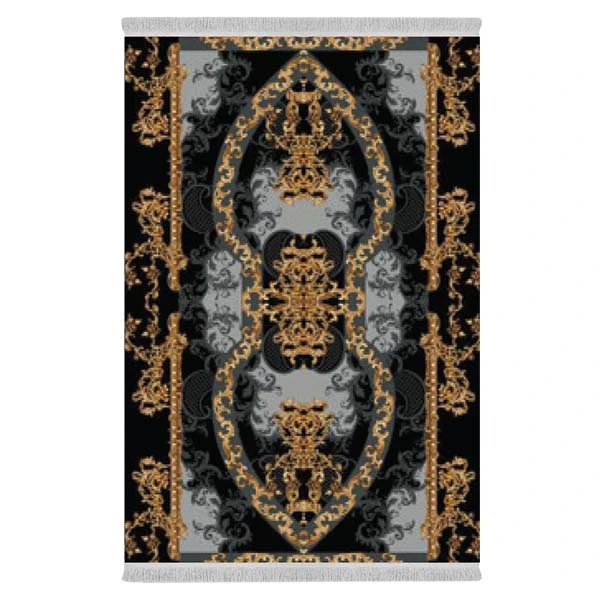 فرش پارچه‌ای دفه مدل فرشینه طرح مدرن  کد 8271