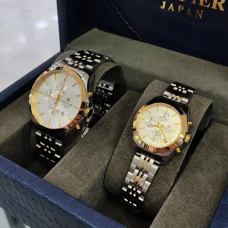 ست ساعت مچی عقربه ای زنانه و مردانه شوپیر مدل GL208A005