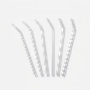 نی نوشیدنی مدل شیشه ای کد LP1037 بسته 6 عددی