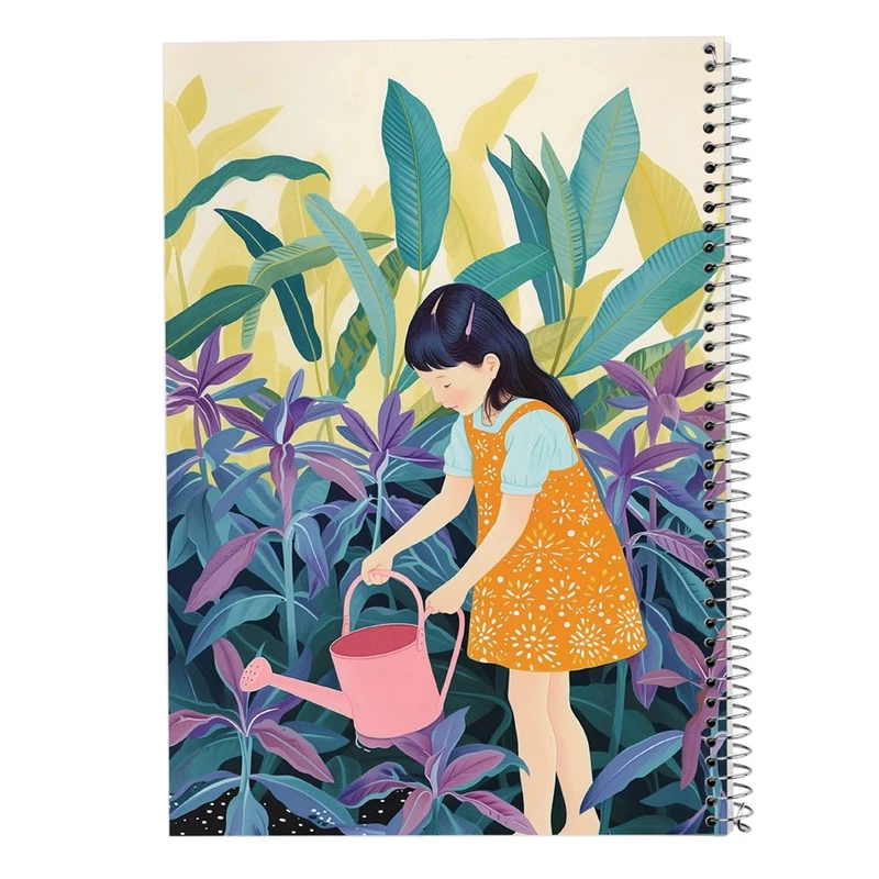 دفتر ژورنال نویسی 50 برگ مدوپد مدل نقطه ای طرح دخترانه کد DF15827