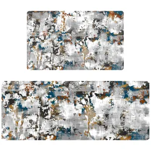  پادری مدل آشپزخانه رویه مخمل طرح ترک کد 2308 مجموعه دو عددی