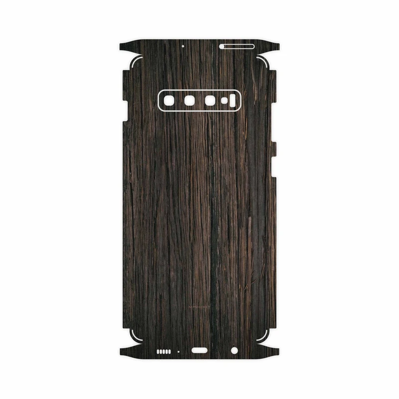 برچسب پوششی ماهوت مدل Burned Wood-FullSkin مناسب برای گوشی موبایل سامسونگ Galaxy S10 Plus