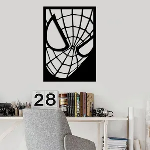 استیکر اتاق کودک مدل مرد عنکبوتی چوبی