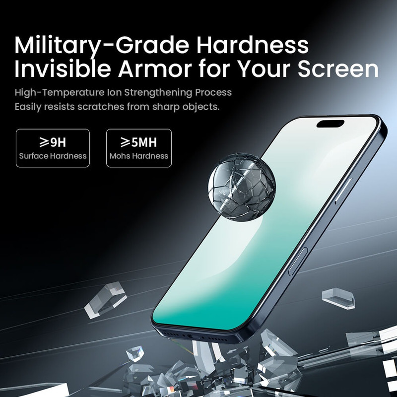 محافظ صفحه نمایش نیلکین مدل H Plus Pro Anti Reflex مناسب برای گوشی موبایل اپل iPhone 17 Pro Max به همراه کیت نصب 