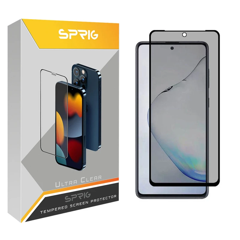محافظ صفحه نمایش حریم شخصی اسپریگ مدل PRVSP مناسب برای گوشی موبایل سامسونگ Galaxy Note 10 Lite