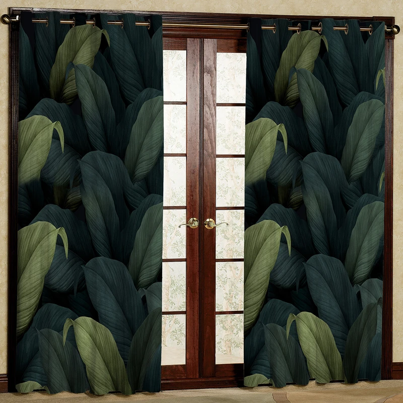 پرده مدل برگ مخمل پانچی کد 4037 سایز 200x140 سانتی متر