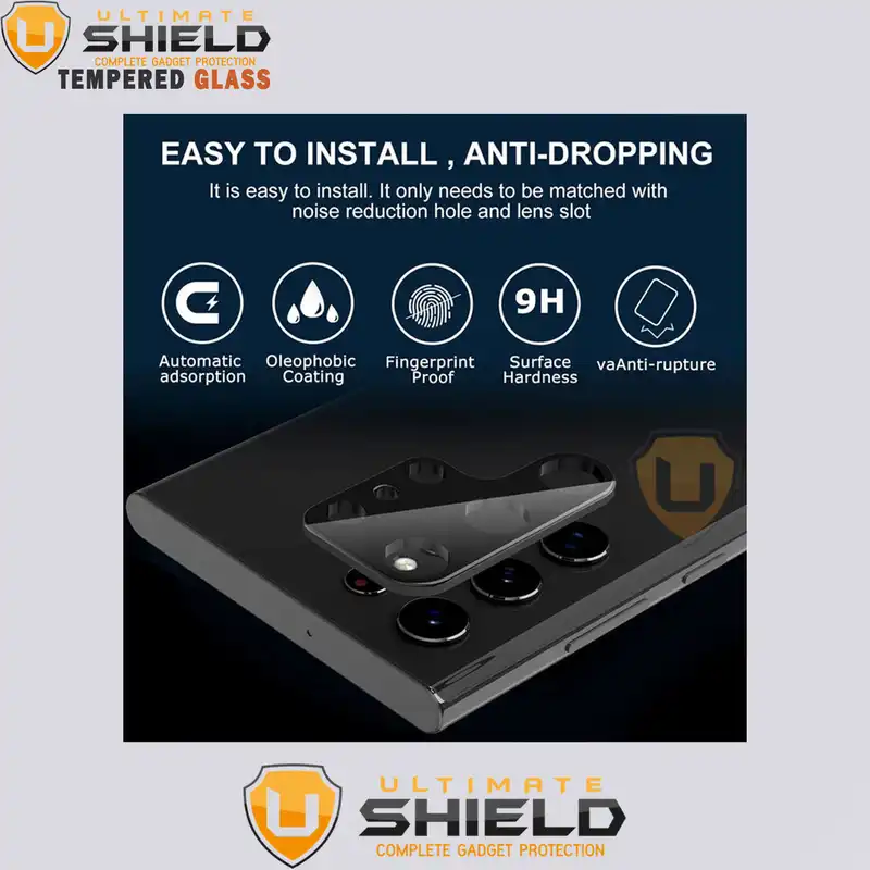 محافظ لنز دوربین آلتیمیت شیلد مدل 3D UL مناسب برای گوشی موبایل سامسونگ Galaxy S23 Ultra