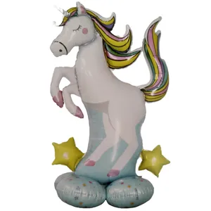 بادکنک فویلی طرح اسب تک شاخ مدل استندی کد N201