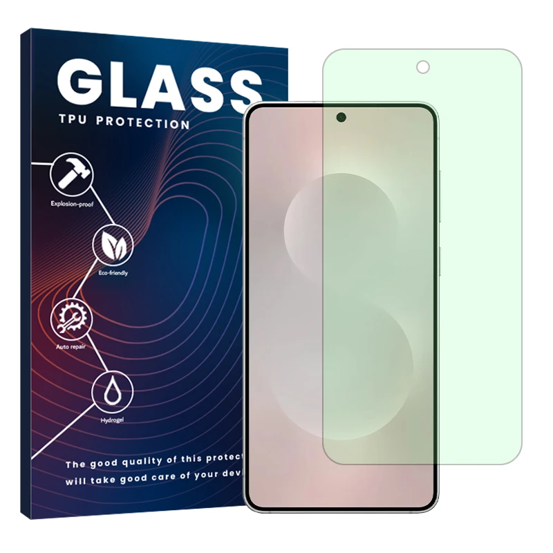 محافظ صفحه نمایش حفاظت از نور سبز گلس مدل Eye Care مناسب برای گوشی موبایل سامسونگ Galaxy S25 Edge