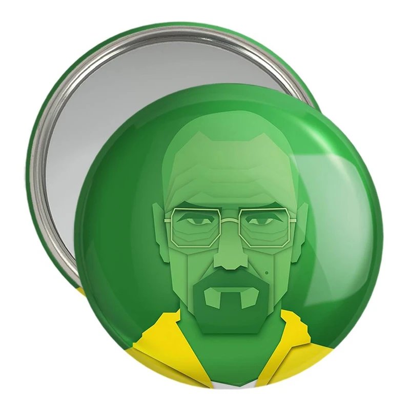 آینه جیبی خندالو مدل والتر وایت سریال بریکینگ بد Breaking Bad  کد 13294