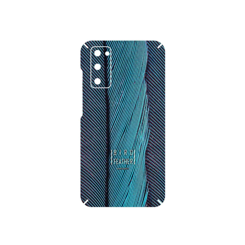 برچسب پوششی ماهوت مدل Turquoise feathers مناسب برای گوشی موبایل سامسونگ Galaxy S20 FE