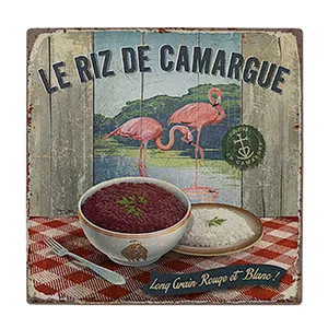  کاشی کارنیلا طرح نقاشی برنج و لوبیا مدل لوحی کد klh2143 