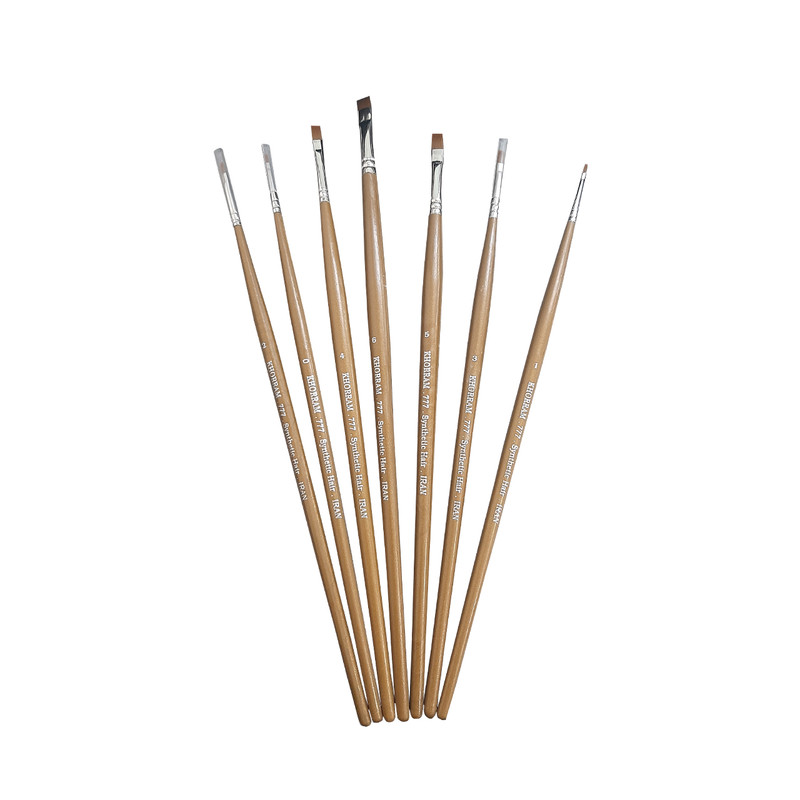 قلم مو تخت خرم کد 777 مجموعه 7 عددی