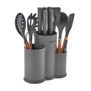 سرویس چاقو آشپزخانه 10 پارچه کاراجا مدل  Burby 14 Parça Bıçak Seti Gri